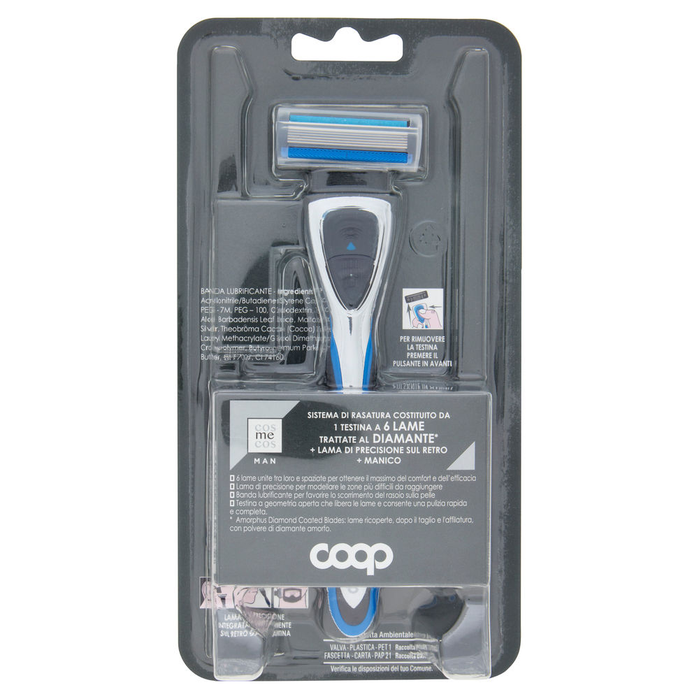 SISTEMA RASOIO 6 LAME COSMECOS MAN COOP PZ 1 - 1