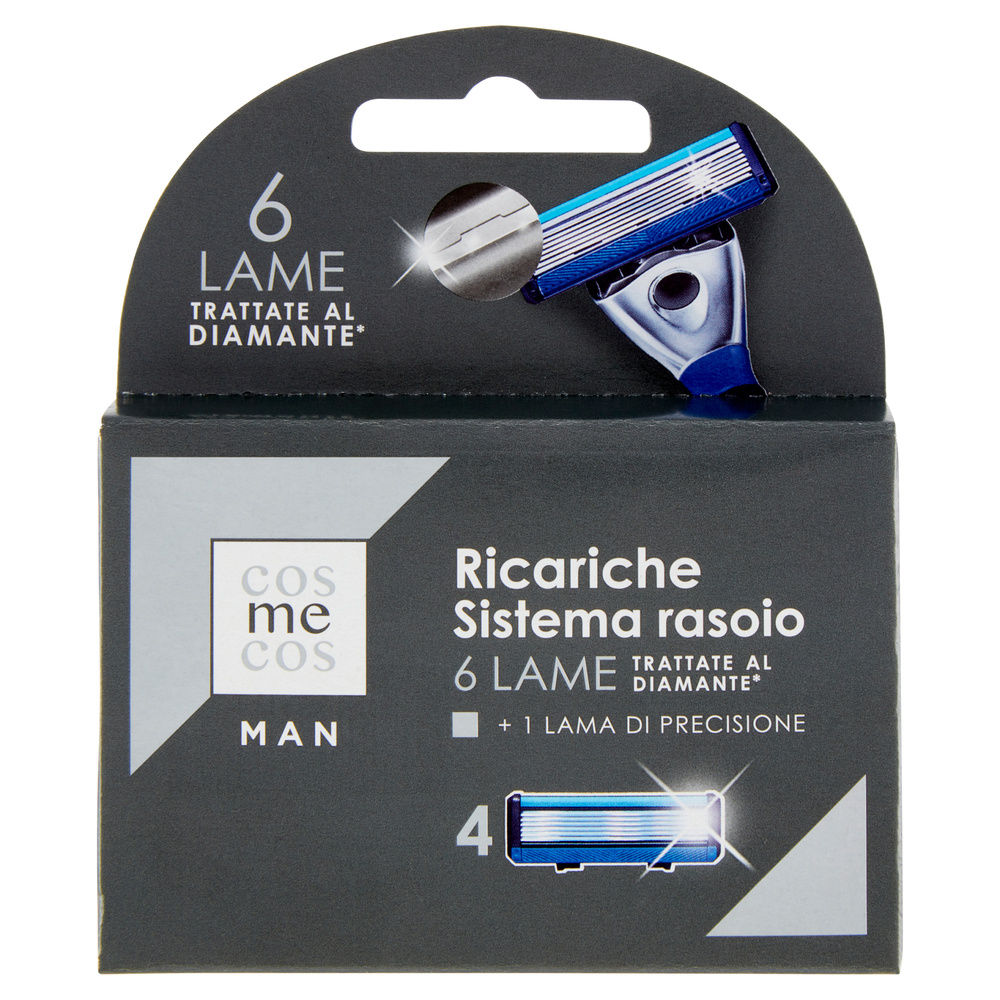 RICARICHE SISTEMA RASOIO 6 LAME MAN COOP COSMECOS PZ 4 - 4