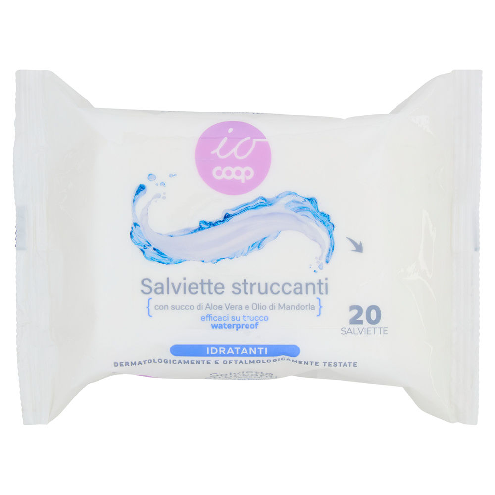 SALVIETTE STRUCCANTI IDRATANTI IO COOP FLOW PACK PZ 20 - 0