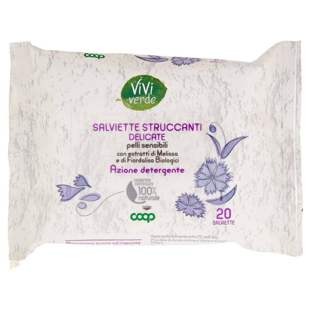 SALVIETTE STRUCCANTI DELICATE VIVI VERDE COOP PZ.20 - 3