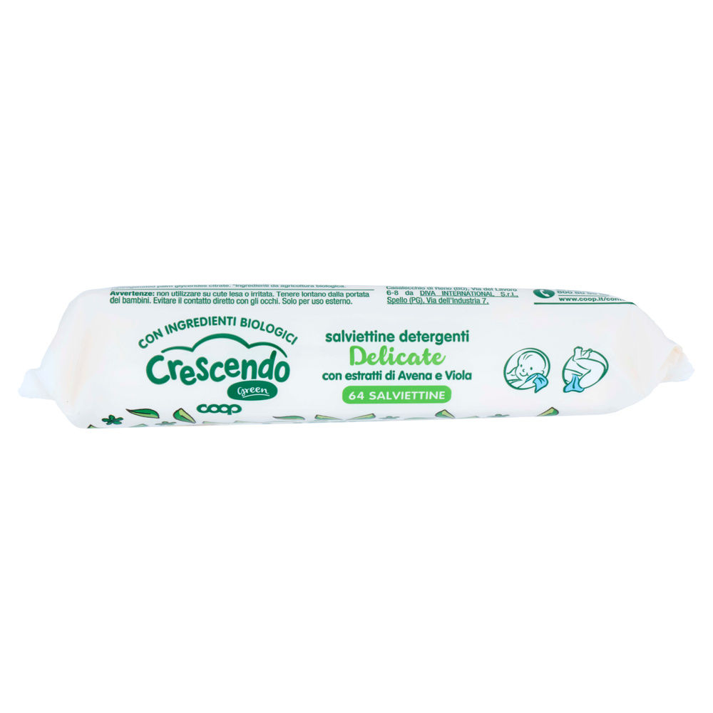 SALVIETTINE DETERGENTI DELICATE COOP CRESCENDO GREEN PZ 64 - 4
