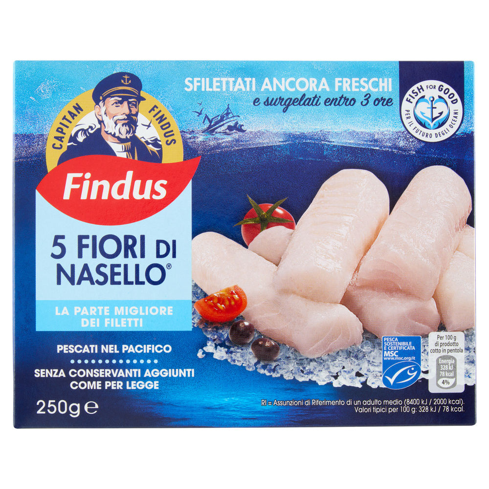 5 FIORI DI NASELLO MSC CAPITAN FINDUS CARTONE G 250 - 0