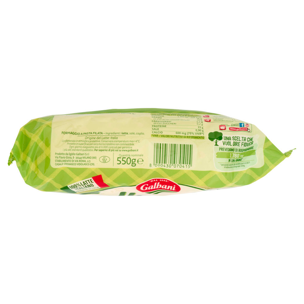 FORMAGGIO GALBANINO BUSTA G 550 - 11