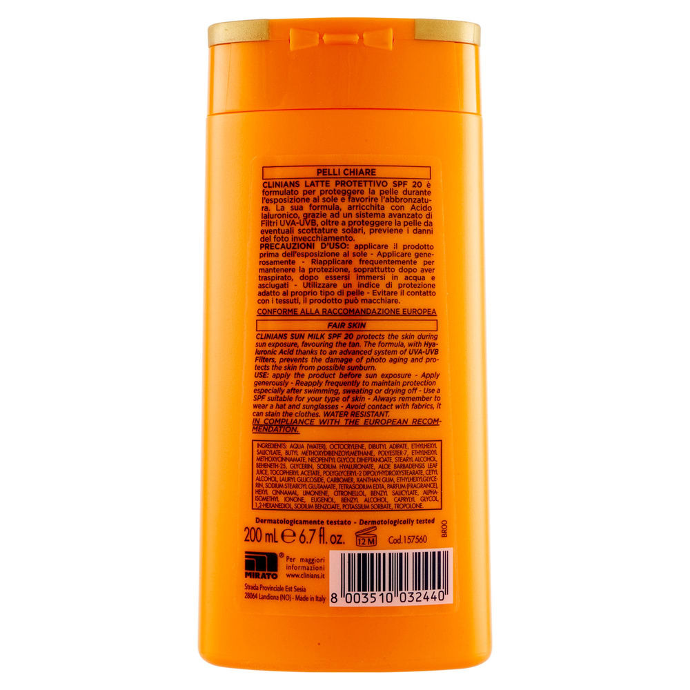 LATTE SOLARE ANTIAGE CLINIANS SPF20 ML 200 - 1