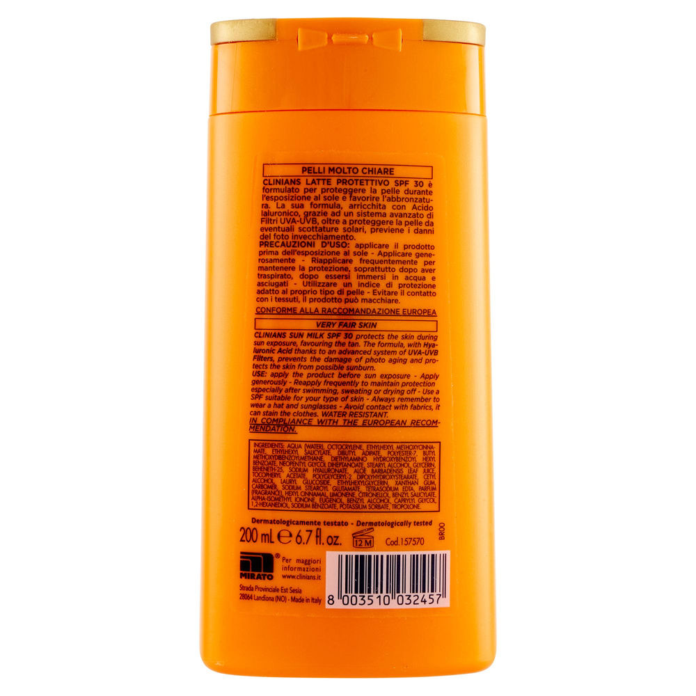 LATTE SOLARE ANTIAGE CLINIANS SPF30 ML 200 - 1