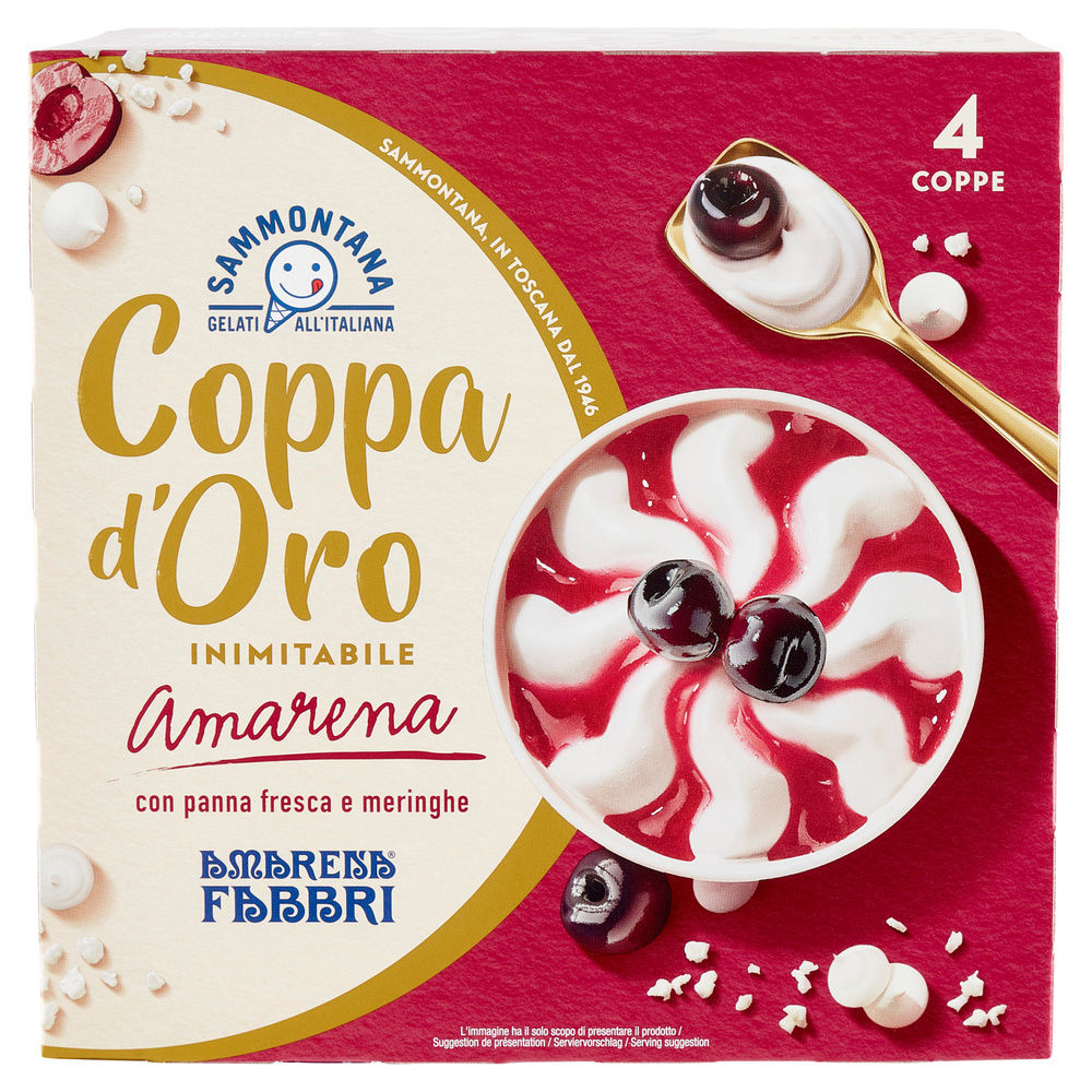 COPPA D'ORO AMARENA FABBRI 4 PZ SAMMONTANA SCATOLA G 360 - 7