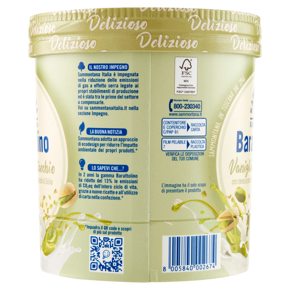 BARATTOLINO LE DELIZIE DI PISTACCHIO SAMMONTANA BARATTOLO G 500 - 4