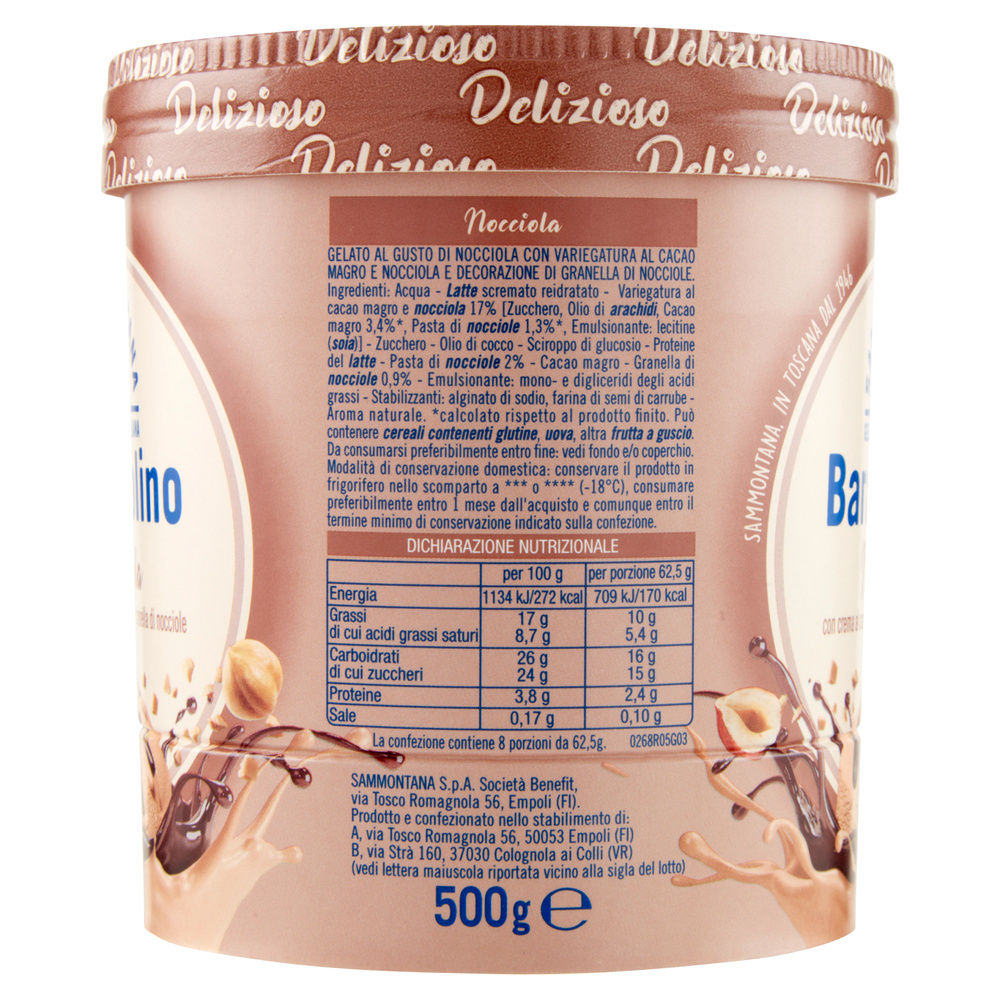 BARATTOLINO LE DELIZIE DI NOCCIOLA SAMMONTANA BARATTOLO G 500 - 3