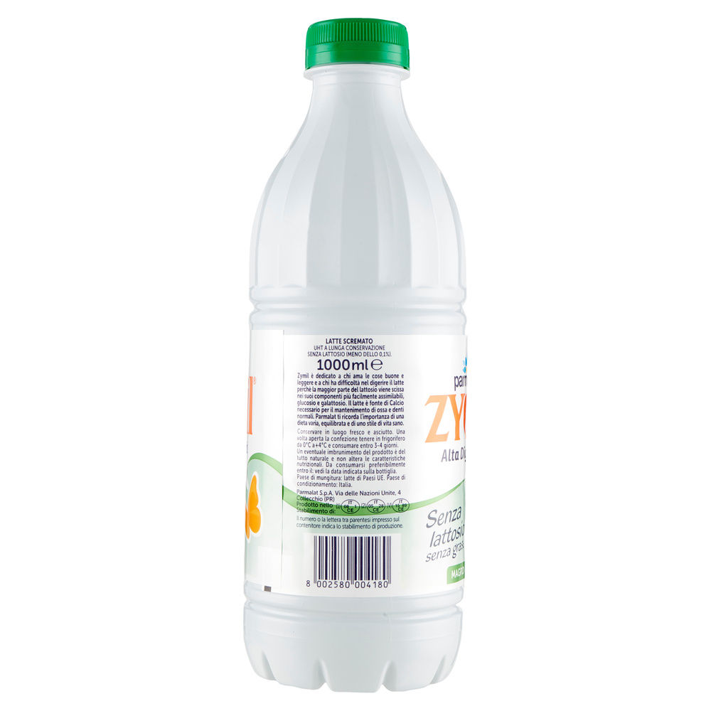 LATTE UHT ZYMIL MAGRO DIGERIBILE GREEN LABEL L1 - 2