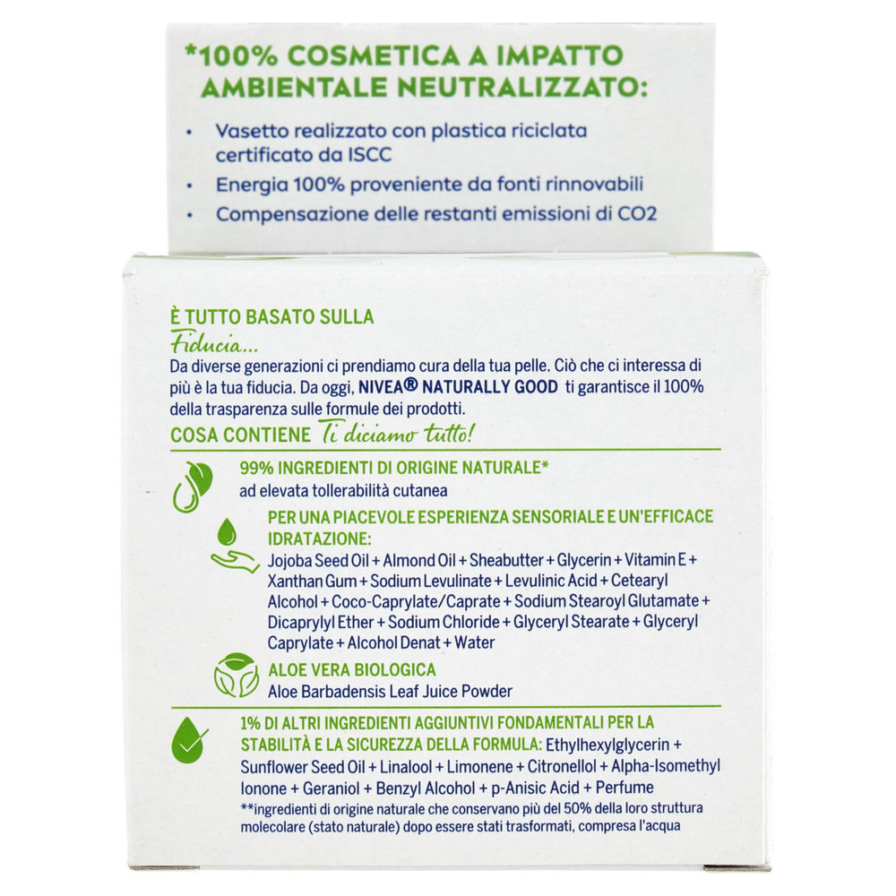 CREMA VISO GIORNO IIDRATANTE ALOE VERA NIVEA NATURALLY GOOD ML 50 - 1