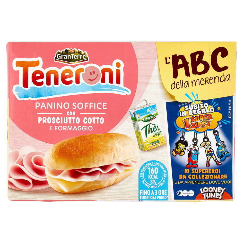 MERENDA TENERONI PANINO PROSCIUTTO COTTO CON THE' - 1