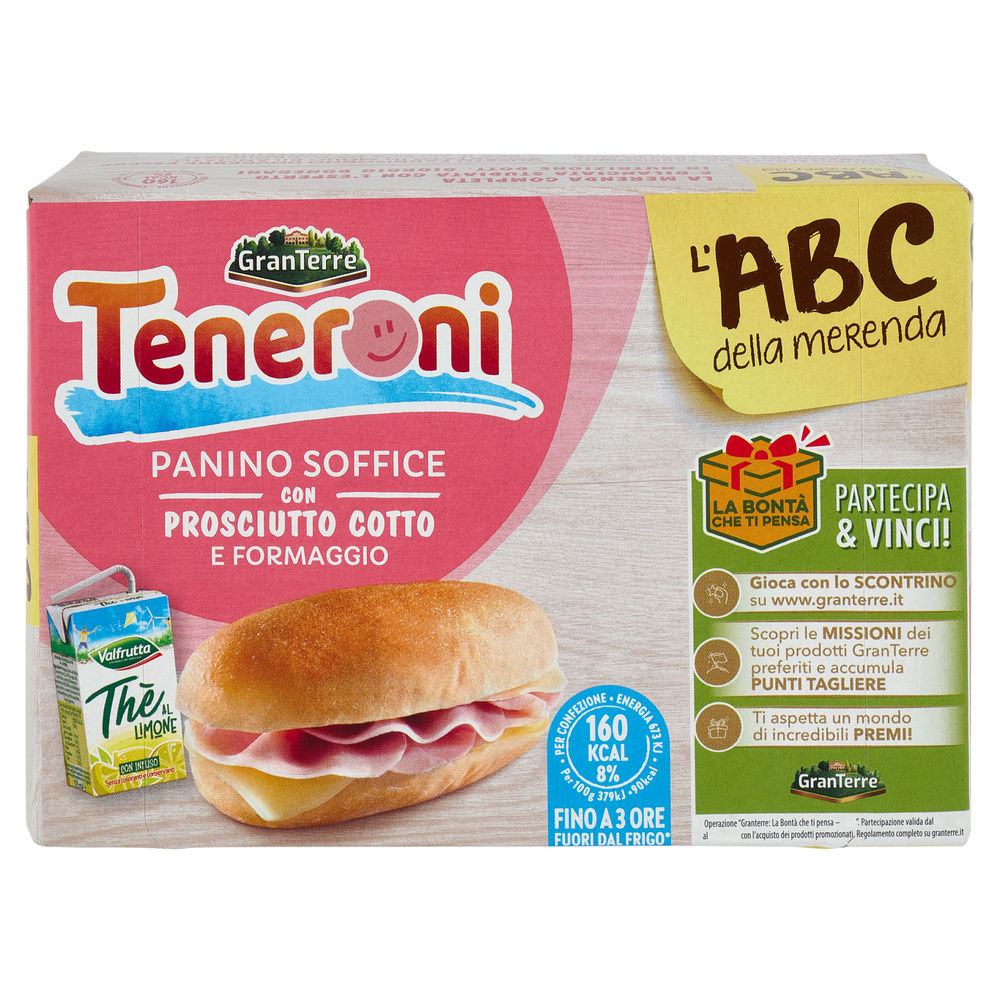 MERENDA TENERONI PANINO PROSCIUTTO COTTO CON THE' - 23