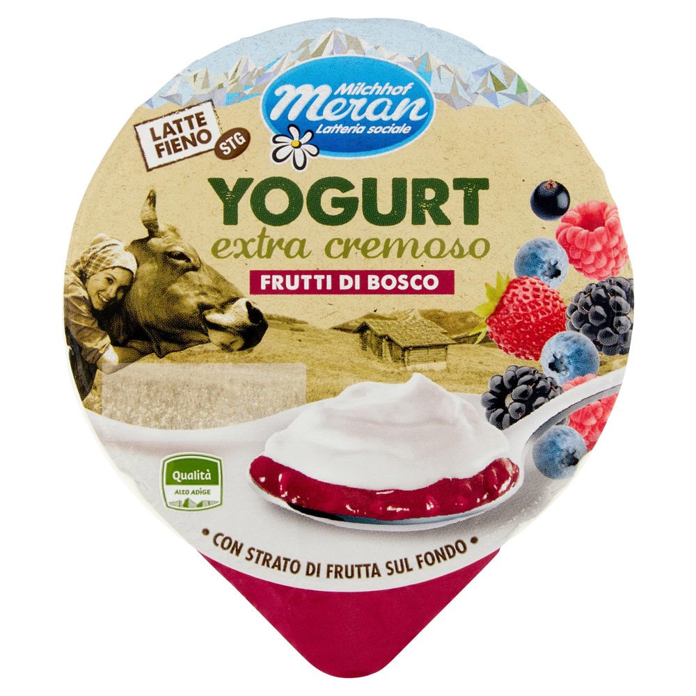 YOGURT MERANO LATTE FIENO DOPPIO STRATO FRUTTI DI BOSCO G 150 - 0
