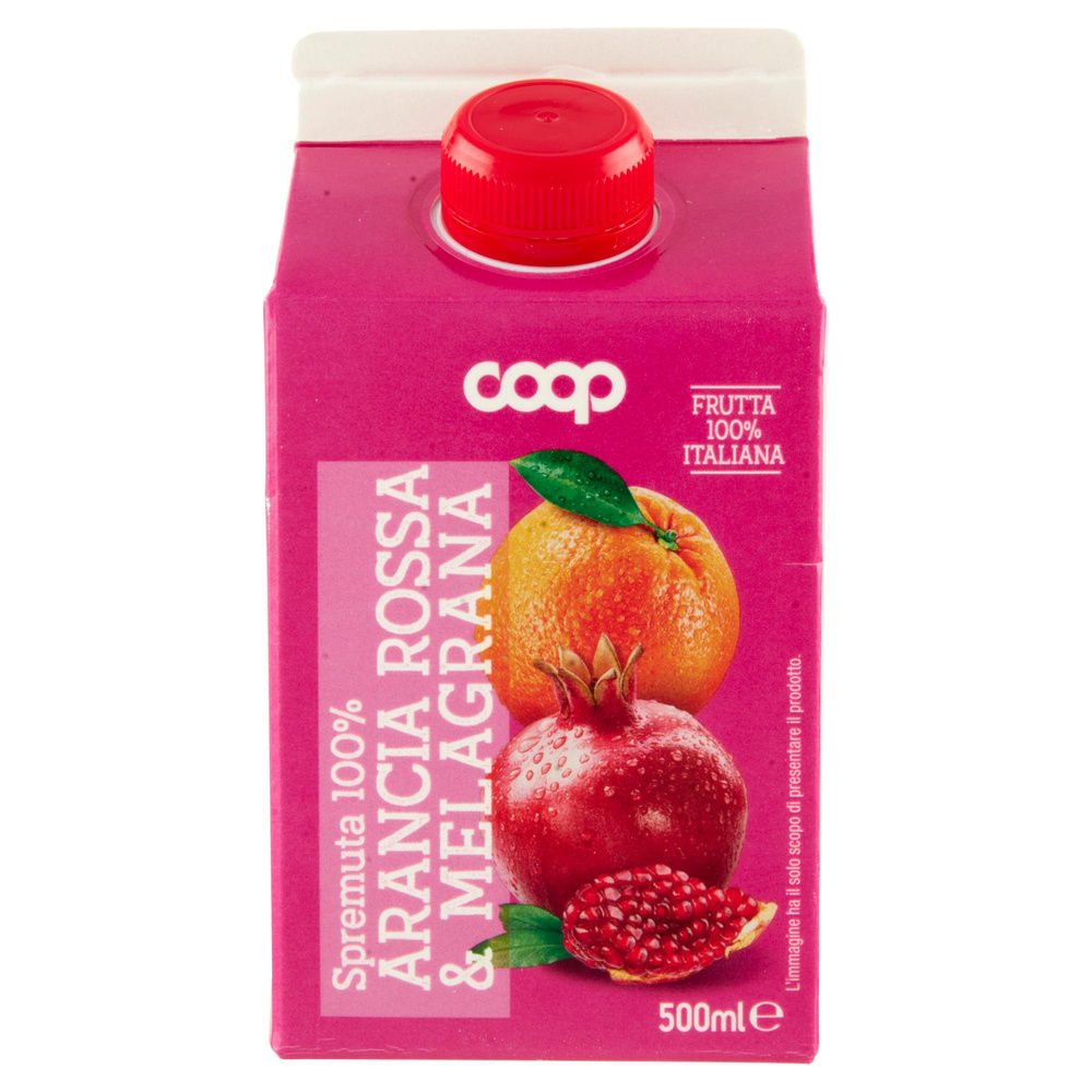 SPREMUTA 100% ARANCE ROSSE E MELAGRANA COOP 500ML - 2