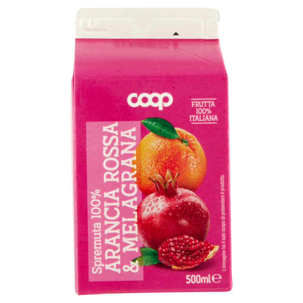 SPREMUTA 100% ARANCE ROSSE E MELAGRANA COOP 500ML - 1