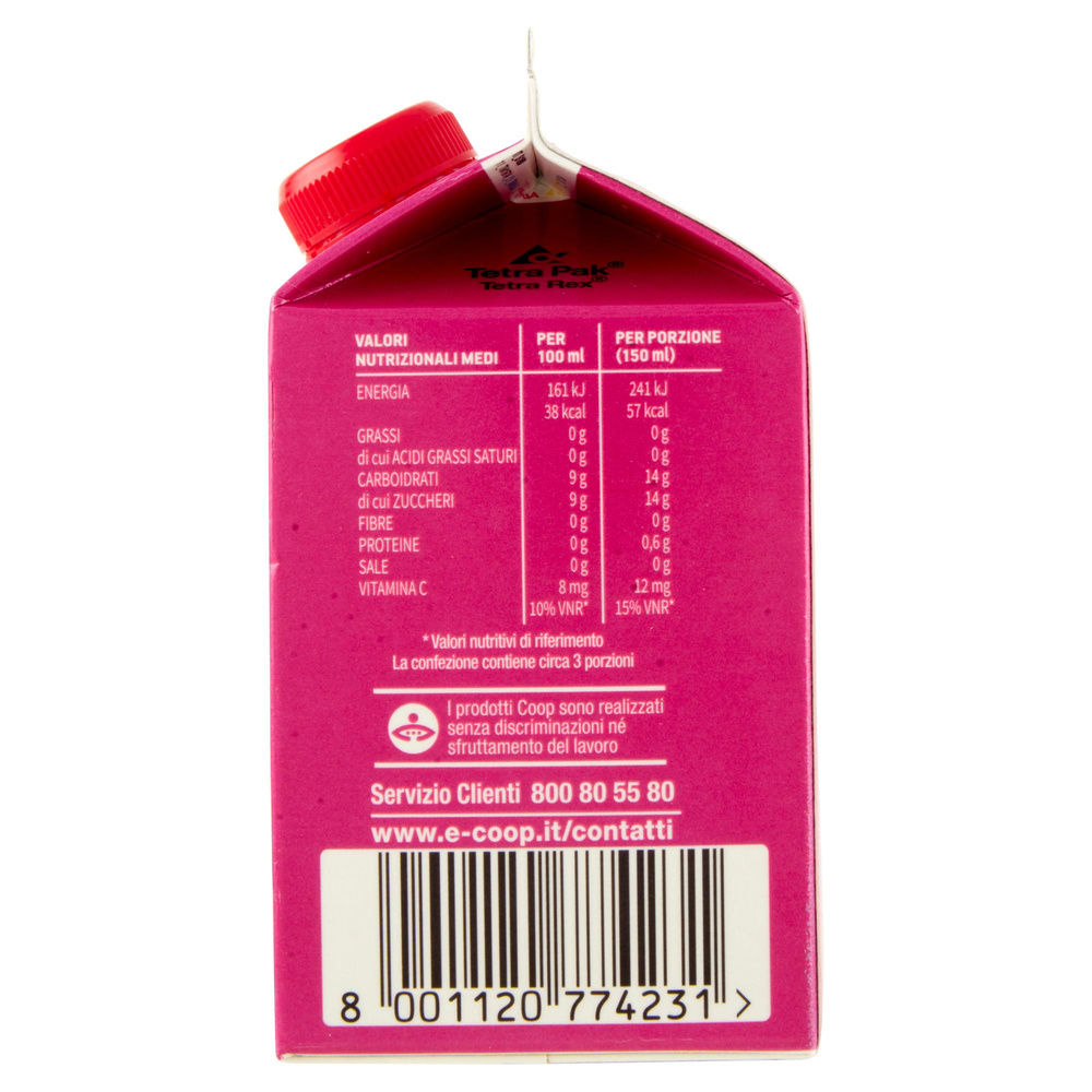 SPREMUTA 100% ARANCE ROSSE E MELAGRANA COOP 500ML - 7