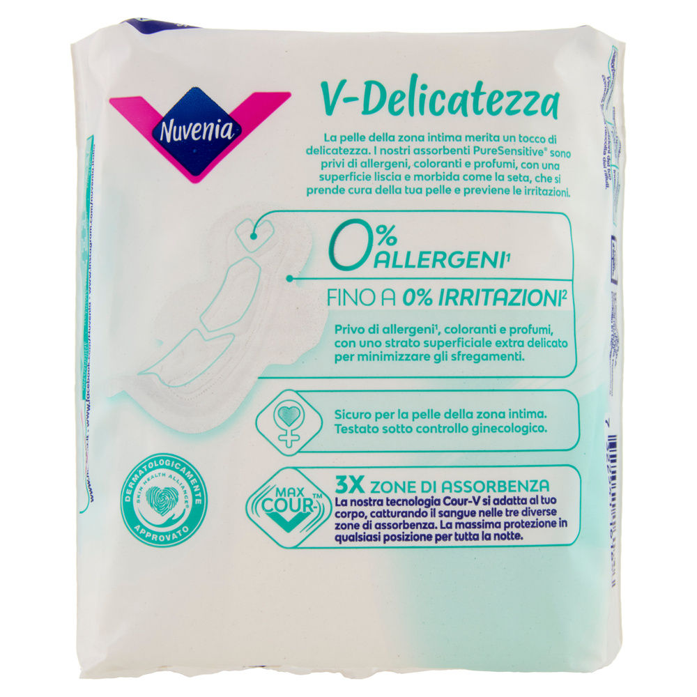 ASSORBENTI NUVENIA PURE SENSITIVE ULTRA NOTTE ALI PZ 8 - 1