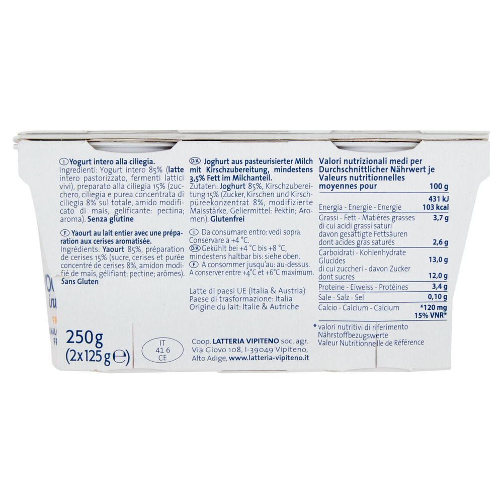 YOGURT INTERO CLIEGIA VIPITENO 2X125G - 1