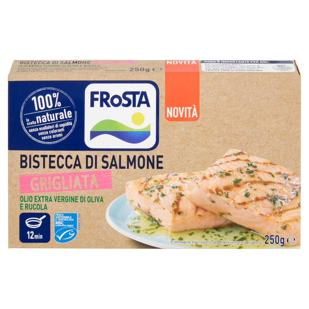 BISTECCA SALMONE GRIGLIATO MSC FROSTA SCATOLA G 250 - 3