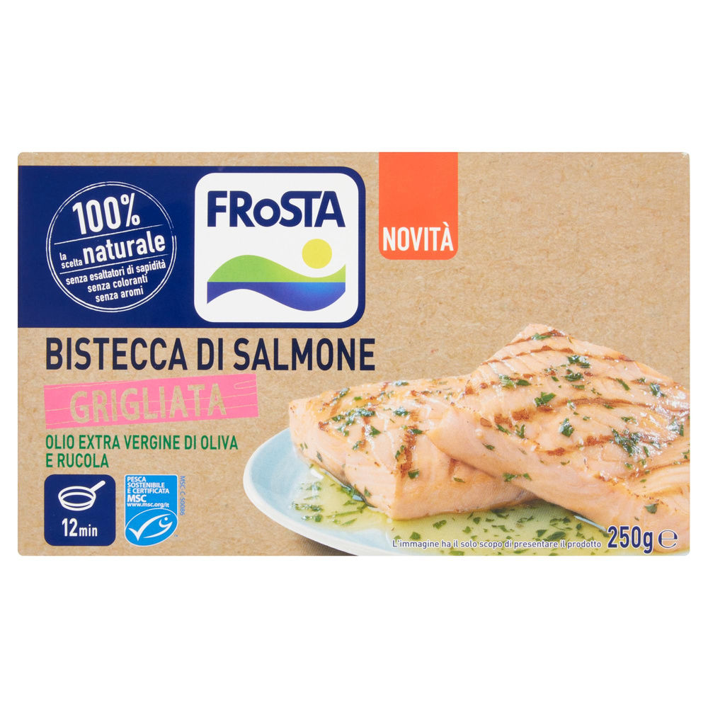 BISTECCA SALMONE GRIGLIATO MSC FROSTA SCATOLA G 250 - 4