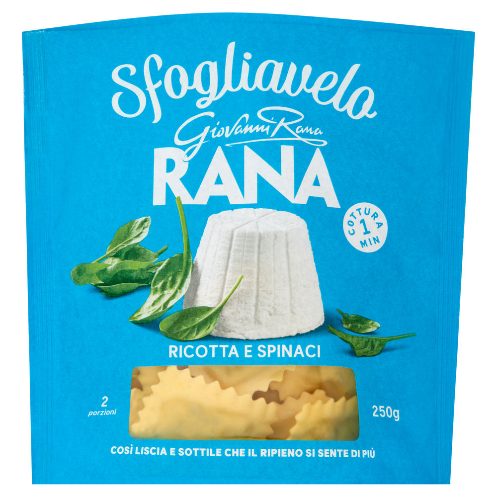 SFOGLIAVELO RICOTTA E SPINACI RANA SACCHETTO G 250 - 0
