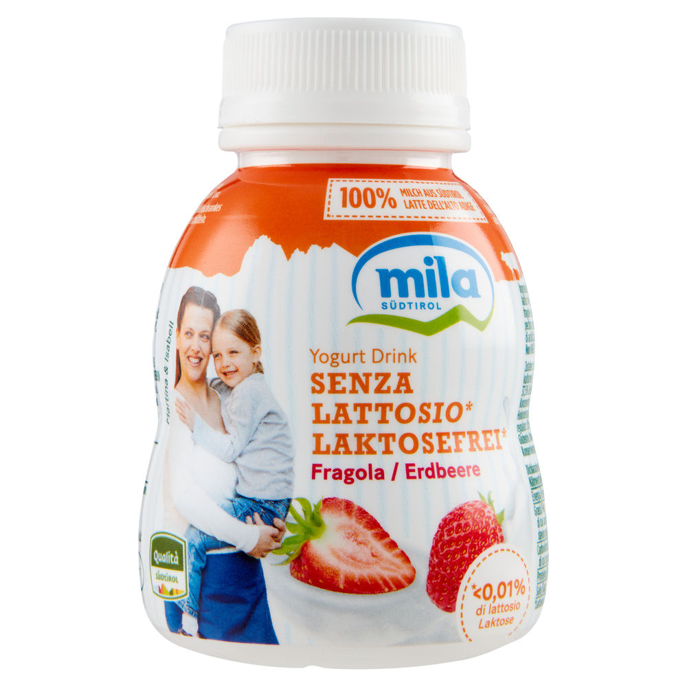 YOGURT DA BERE MILA SENZA LATTOSIO FRAGOLA BOTTIGLIA PLASTICA G 200 - 0