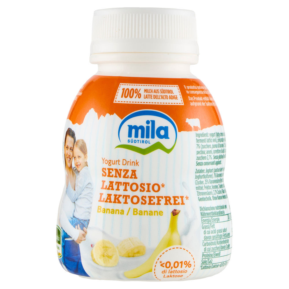 YOGURT DA BERE MILA SENZA LATTOSIO BANANA BOTTIGLIA PLASTICA G 200 - 3