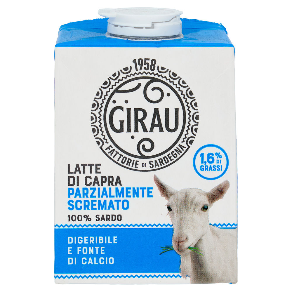 LATTE DI CAPRA UHT PS FATTORIE GIRAU EDGE TETRAPACK CON TAPPO ML 500 - 3