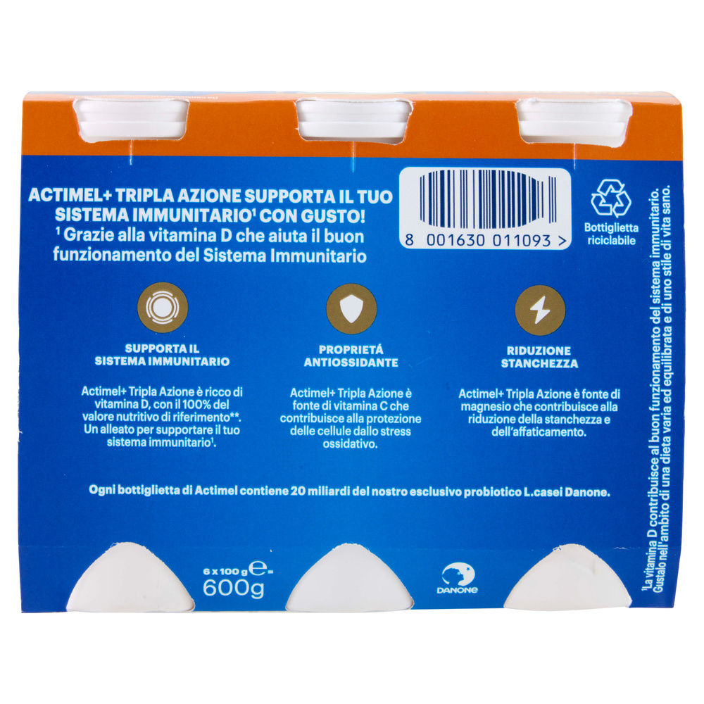 ACTIMEL FRUTTA MIX VIT.C 6X100 G - 1