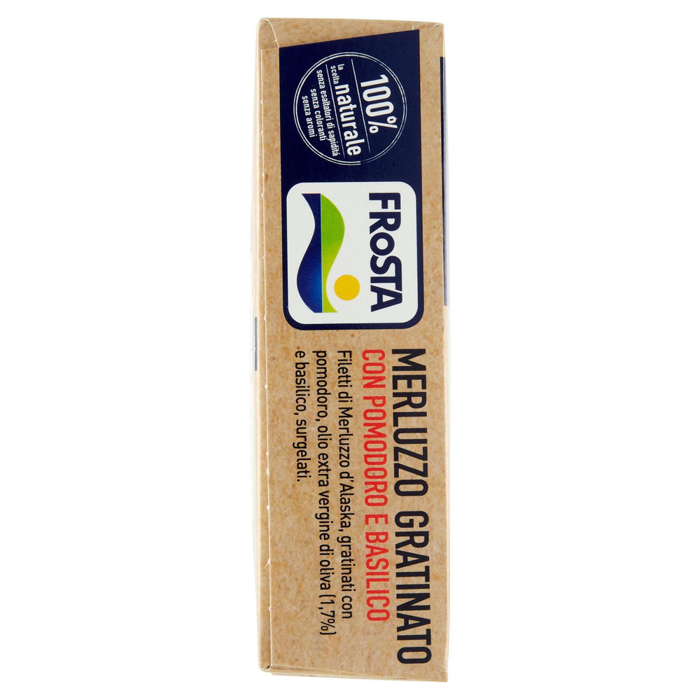 MERLUZZO GRATINATO CON POMODORO E BASILICO FROSTA SCATOLA G 360 - 5