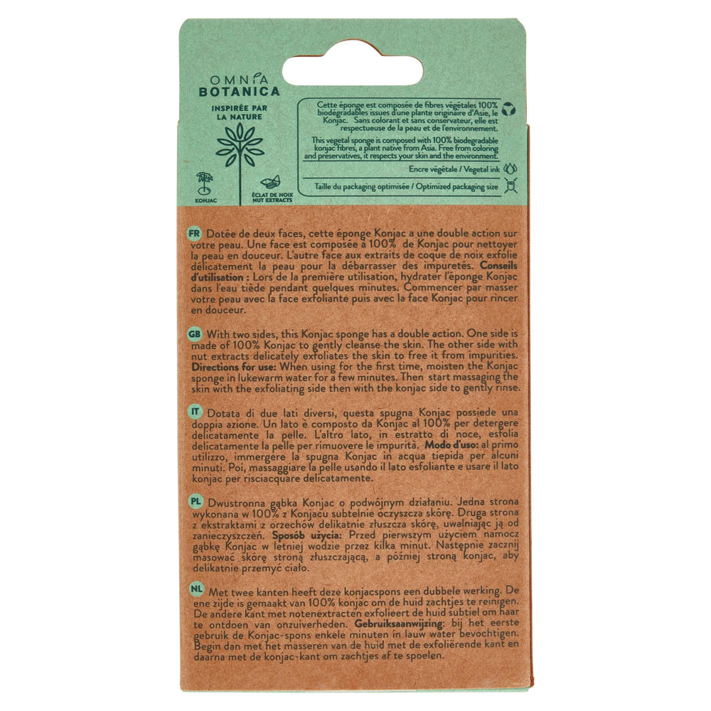 SPUGNA KONJAC OMNIA BOTANICA SPA NOCI CORPO PZ 1 - 1
