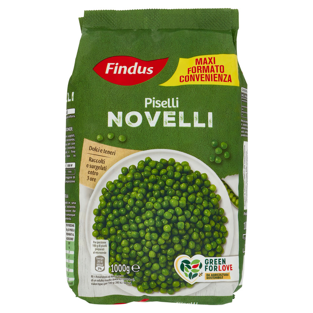 Piselli novelli findus busta g 1000