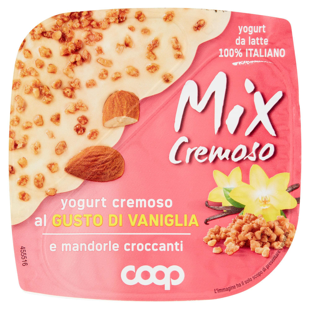 MIX CREMOSO COOP YOG VANIGLIA+SCAGLIE DI MANDORLE CROCCANTI G 150 - 0