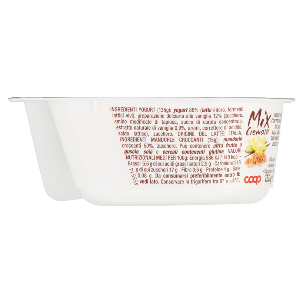 MIX CREMOSO COOP YOG VANIGLIA+SCAGLIE DI MANDORLE CROCCANTI G 150 - 7