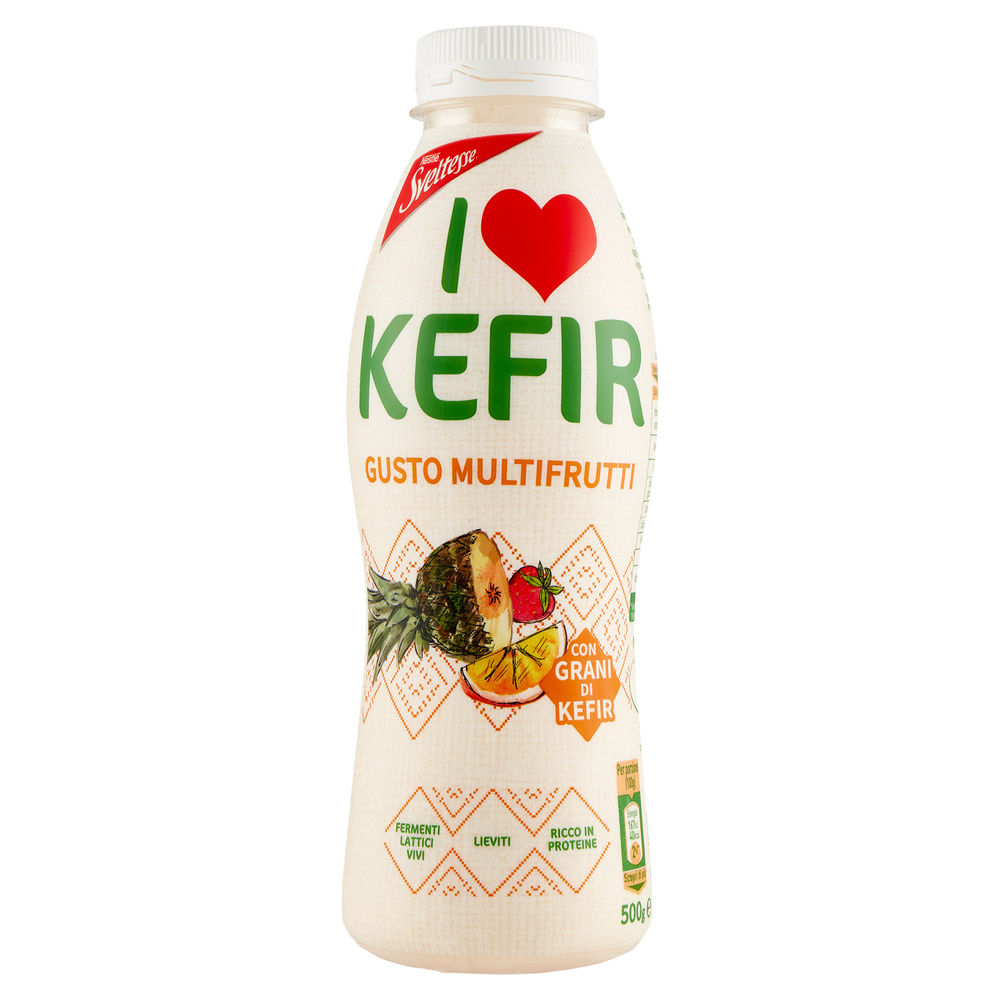 SVELTESSE I LOVE KEFIR MULTIFRUTTI BOTTIGLIA G 500 - 0