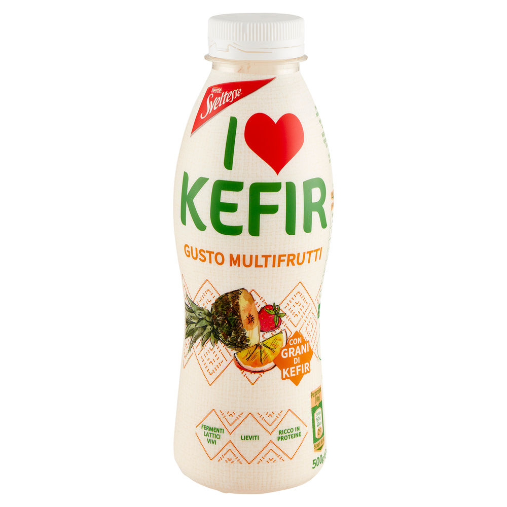 SVELTESSE I LOVE KEFIR MULTIFRUTTI BOTTIGLIA G 500 - 5