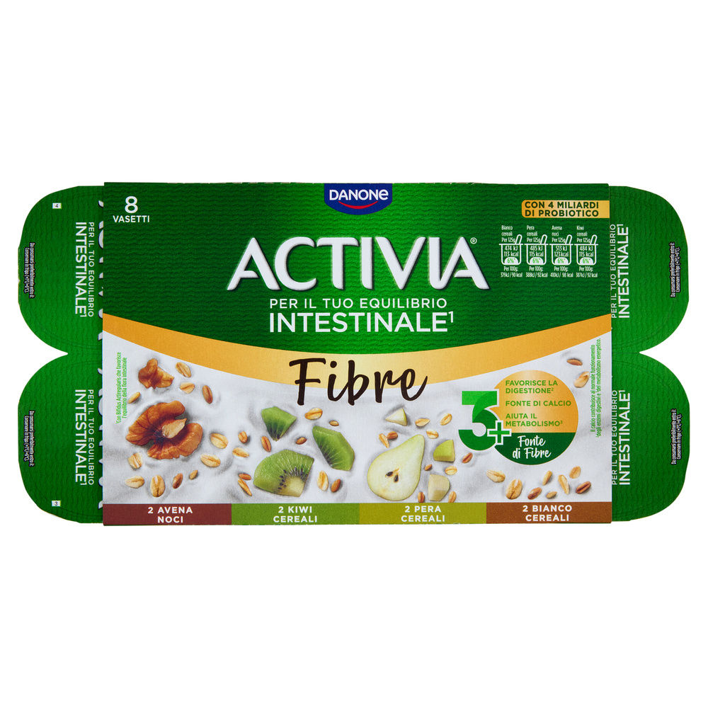 ACTIVIA MISTO FRUTTA FIBRE 8X125 G - 0