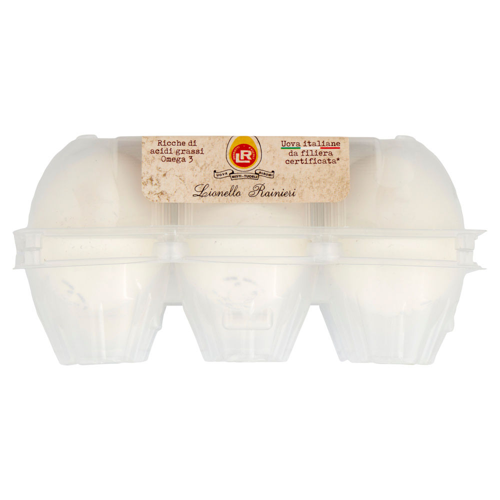 UOVA BIANCHE LIONELLO RAINIERI OMEGA 3 ALLEVATE  ALL APERTO CALIBRO VARIO G 300 X 6 - 3