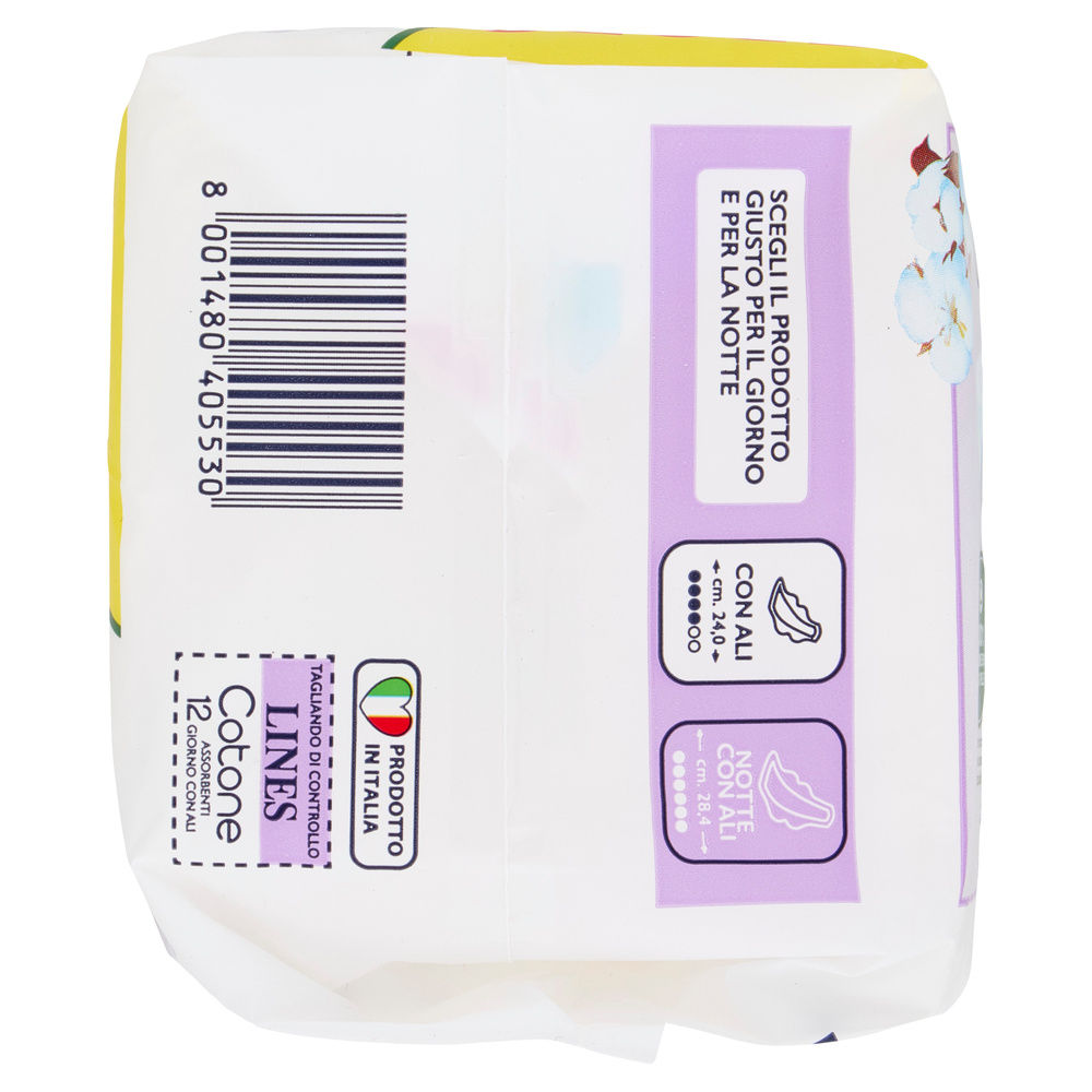 ASSORBENTI LINES COTONE BIO ULTRA ALI PZ.10+2GRATIS - 2