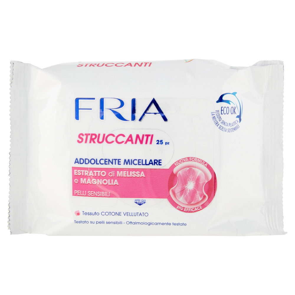 SALVIETTE STRUCCANTI FRIA MICELLARE ADDOLCENTE PELLI SENSIBILI PZ.25 - 0