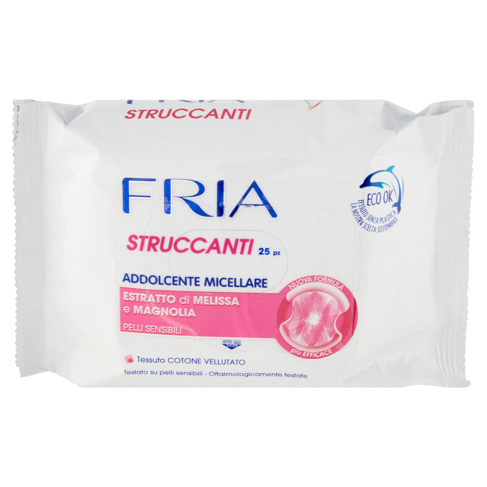 SALVIETTE STRUCCANTI FRIA MICELLARE ADDOLCENTE PELLI SENSIBILI PZ.25 - 2