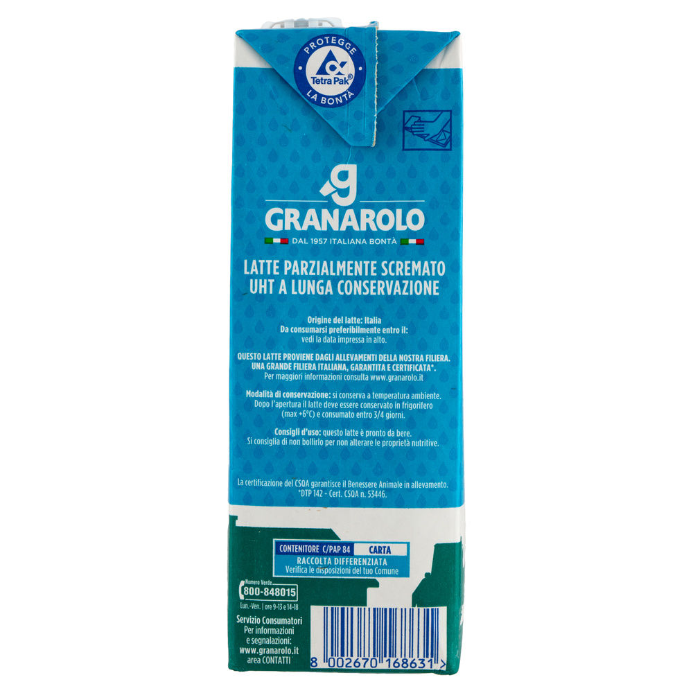 LATTE PARZIALMENTE SCREMATO ITA ALTA QUALITA' GRANAROLO MID 1L - 3