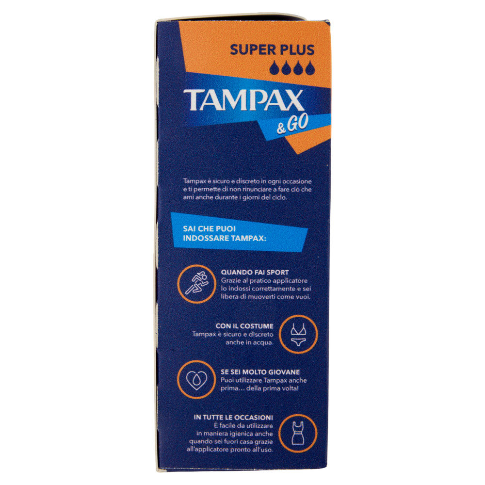 ASSORBENTI TAMPAX &GO SUPER PLUS PZ.18 - 2