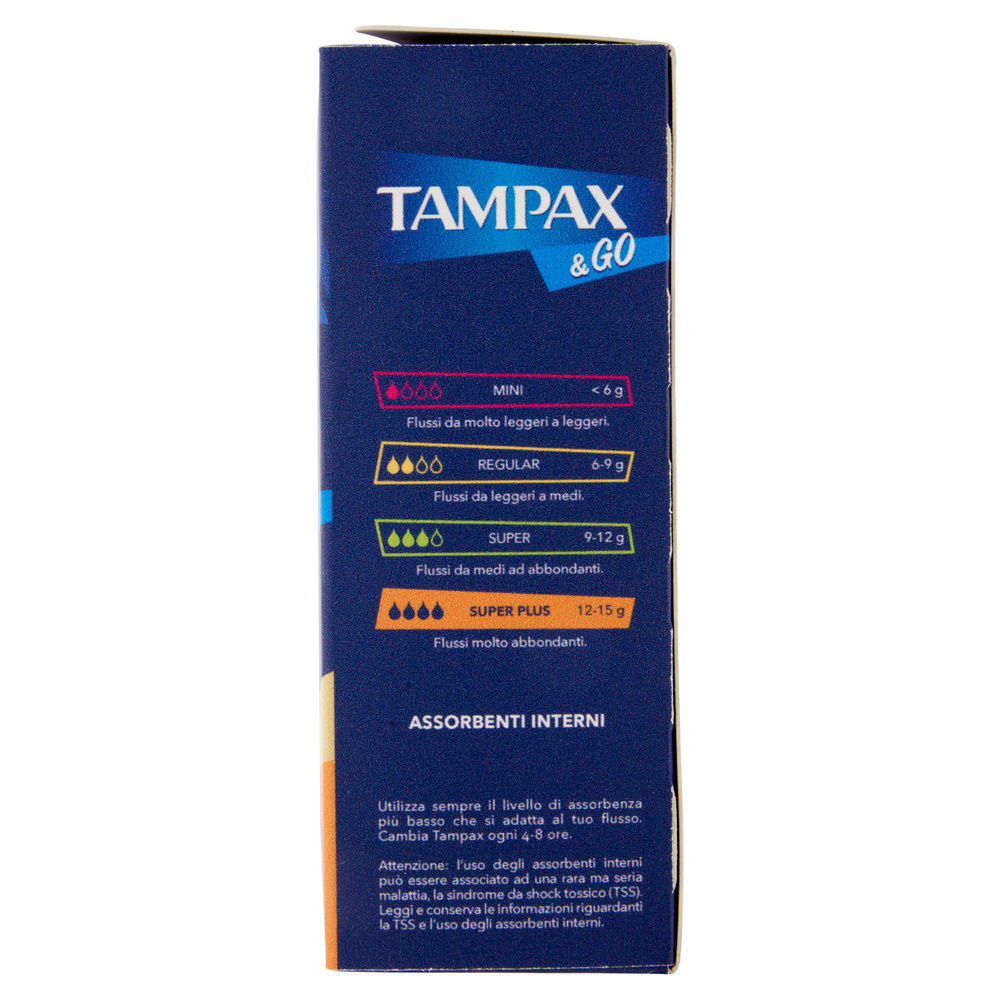 ASSORBENTI TAMPAX &GO SUPER PLUS PZ.18 - 5