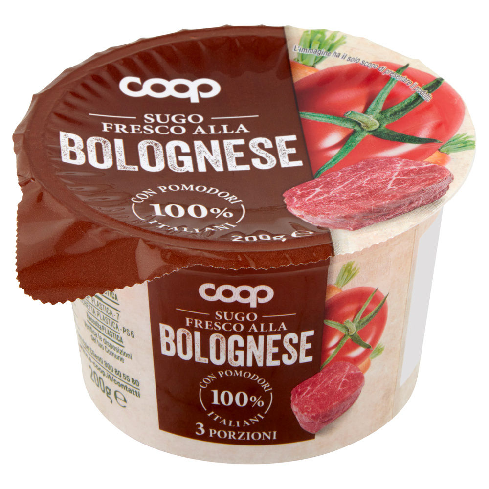 SUGO RAGÙ BOLOGNESE FRESCO COOP G 200 - 7