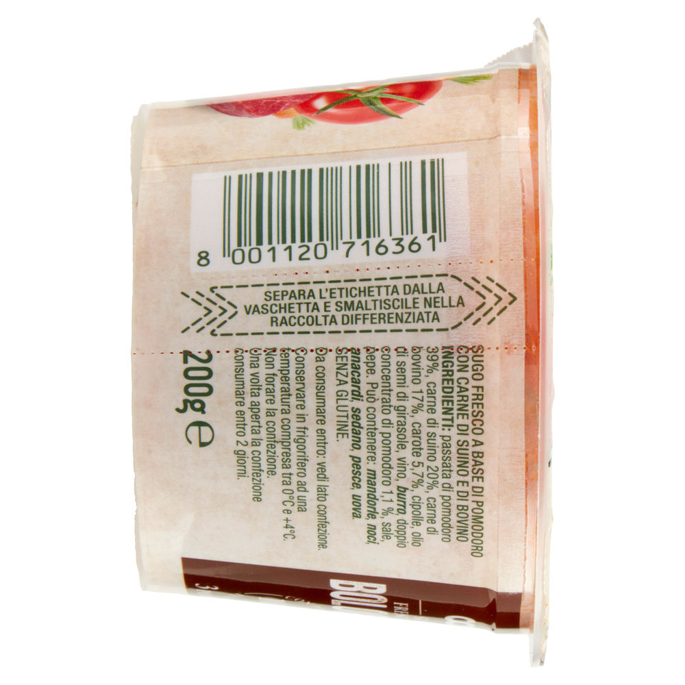 SUGO RAGÙ BOLOGNESE FRESCO COOP G 200 - 6
