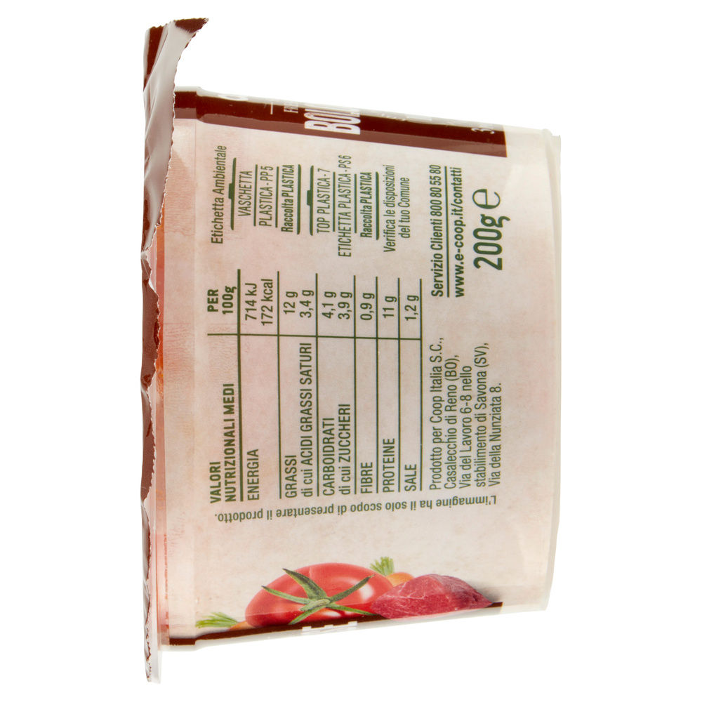 SUGO RAGÙ BOLOGNESE FRESCO COOP G 200 - 11
