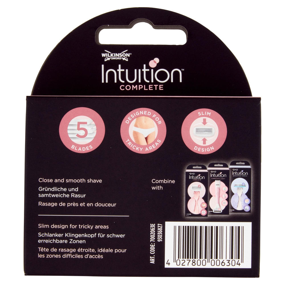 LAME DI RICAMBIO PER RASOIO WILKINSON INTUITION COMPLETE PZ.3 - 1
