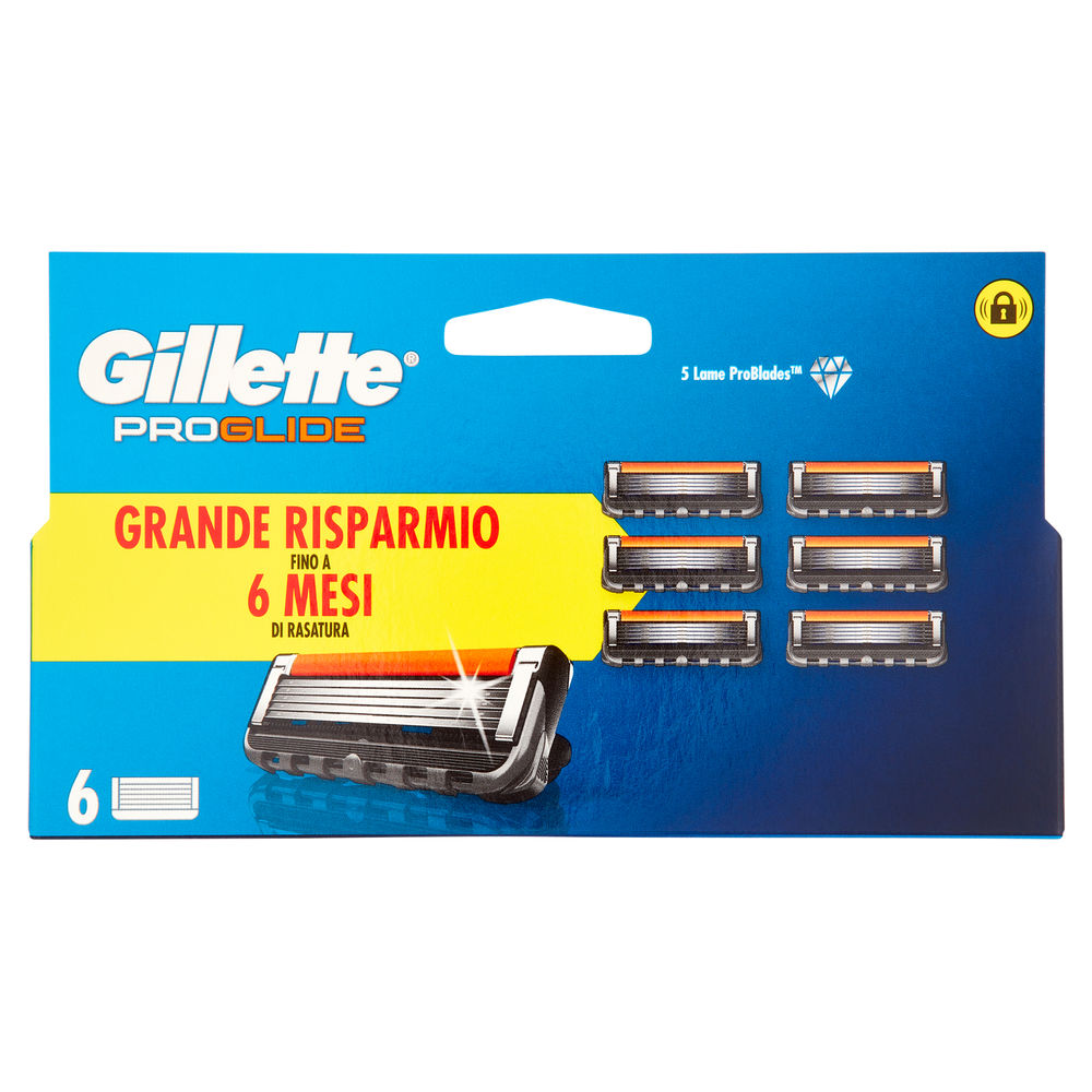LAME DI RICAMBIO GILLETTE PROGLIDE PZ.6 - 0