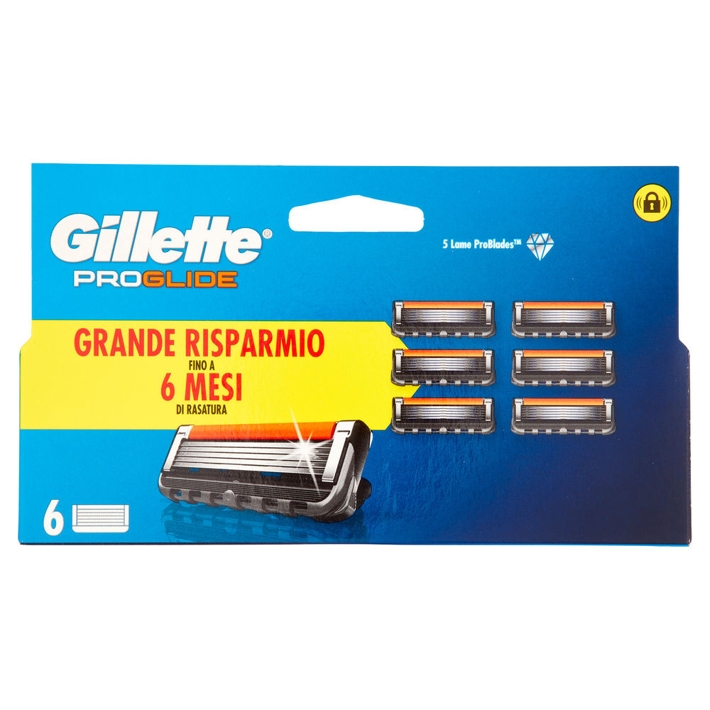 LAME DI RICAMBIO GILLETTE PROGLIDE PZ.6 - 2